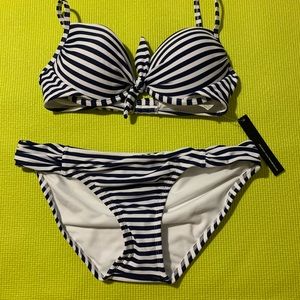 Ninety-Nine Blue and White Bikini *New With Tags*